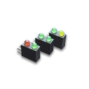 3mm帶底座雙孔雙燈holder led